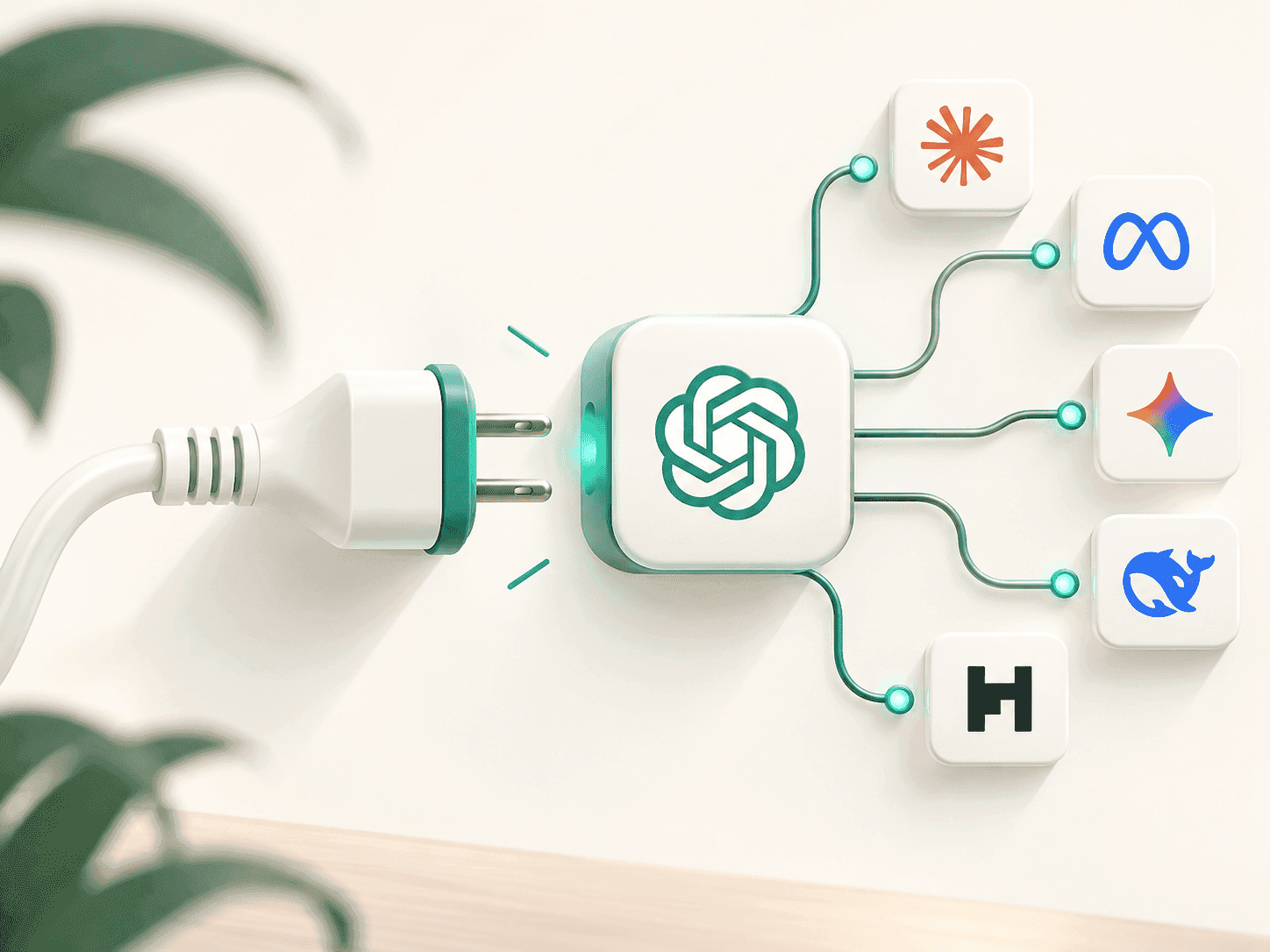 Plug connecting to an API block illustration